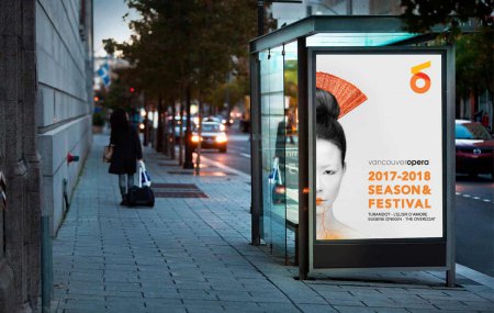 Outdoor advertising for Vancouver Opera